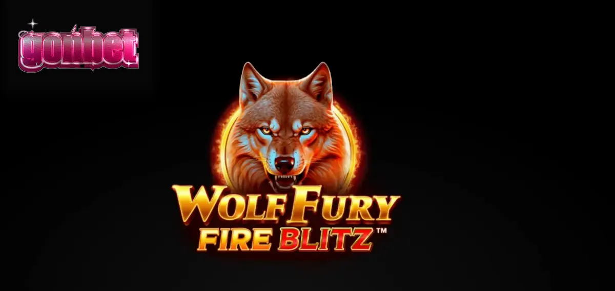 Tampilan visual slot Wolf Fury Fire Blitz dengan simbol buah dan serigala yang menyala.